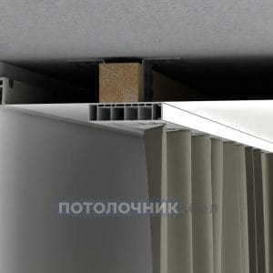 Пластиковый карниз к закладной